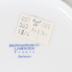 B & C Limoges Bernardaud Barbeaux Appetizer Dessert Plates Set of 4 Vintage Ceramic Collectible Dining Serving Entertaining image 7