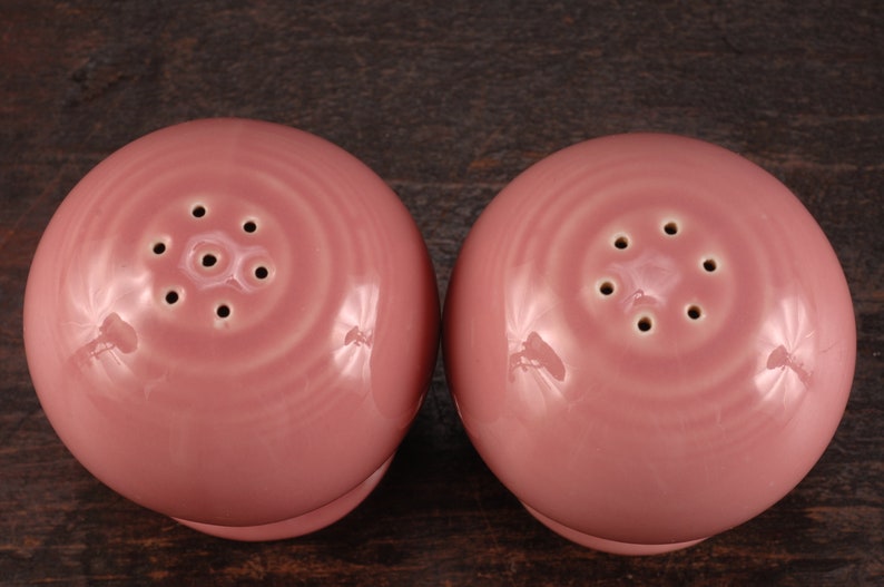 Vintage Ceramic Collectible Dining Serving Entertaining Fiesta Salt and Pepper with Stoppers