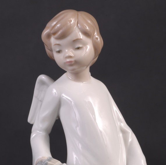NAO, Lladro, Spain, Angel With Accordion, #190-GA - Etsy New Zealand