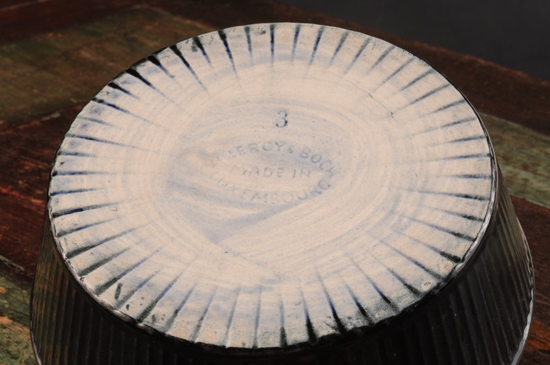 Villeroy and Boch Yellow Black Round Baker Vintage Ceramic Etsy