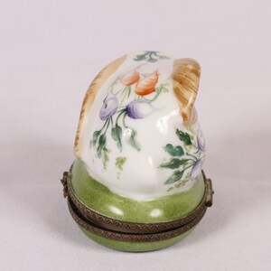 Limoges Rabbit Chamart France Trinket Box Vintage Ceramic Collectible Home Living Decor image 5