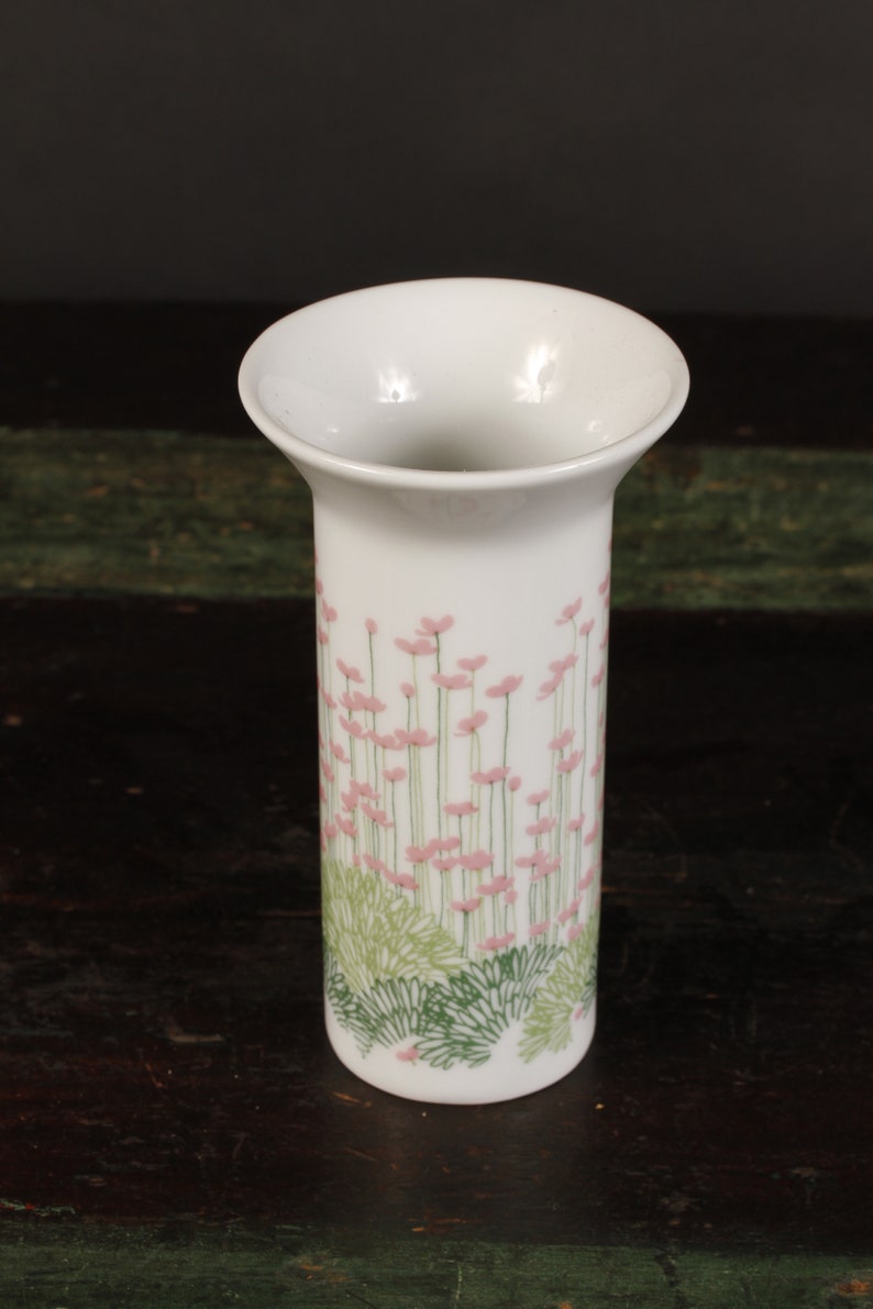 Rosenthal Pink Blumen Floral Baumann Studio Linie Vase Vintage Keramik Sammlerstück Wohndekor Wohnen Bild 1