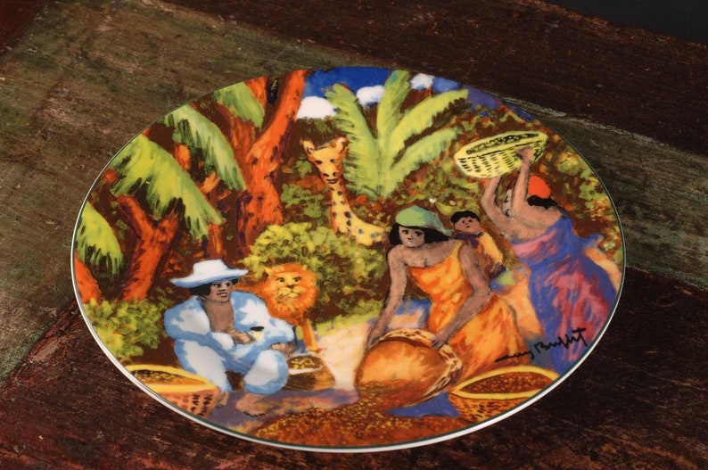 Guy Buffet the Bistro Coffee Collection Plates Set of 3 Etsy