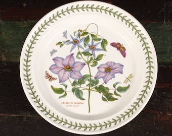 Portmeirion Botanic Garden Virgins Bower Dinner Plate - Vintage Ceramic Collectible Dining Serving Entertaining