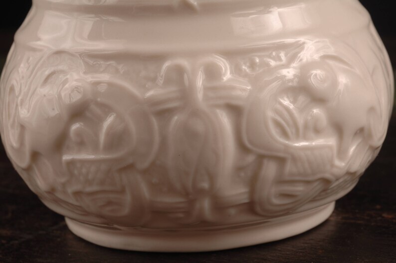 Irish Belleek Claddagh Shamrock Collection Vase Vintage Etsy