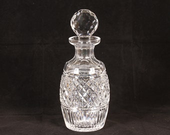 Waterford Crystal Castletown Pattern Spirit Liquor Decanter - Vintage Glass Collectible Dining Serving Entertaining Barware