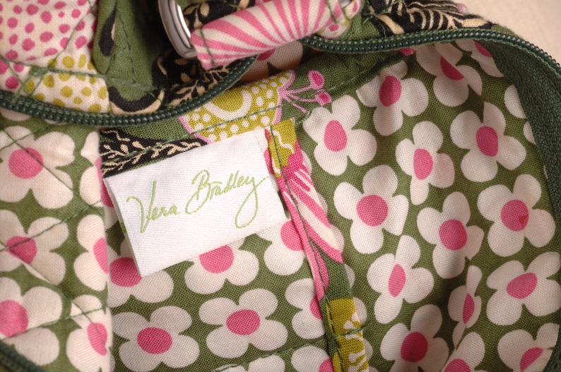 Vera Bradley Olivia Crossbody Vintage Handbag Collectible Fabric Purse image 7