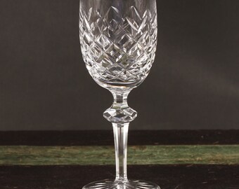 Waterford Powerscourt Pattern Claret Wine Glass - Vintage Glass Collectible Dining Serving Entertaining