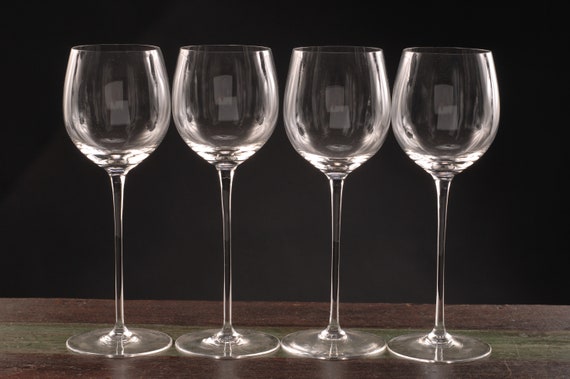 Riedel Colored Stemless Wine Glasses, set/4, etched
