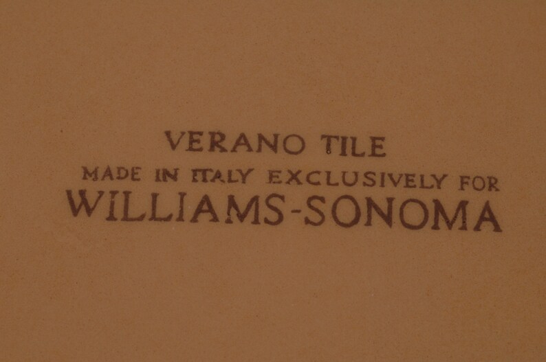 Italy Williams-Sonoma Aqua Verano Tile Bowls