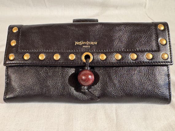 Yves Saint Laurent Rive Gauche Mombasa Studded Leathe… - Gem
