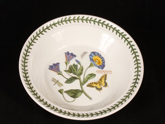 Portmeirion Botanic Garden Rim Soup Bowl Vintage Ceramic Collectible Dining Serving Entertaining Etsy Canada