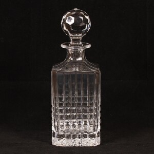 Tiffany & Co Crystal Pattern Plaid Decanter Vintage Ceramic Collectible Drinkware Barware Entertaining image 2