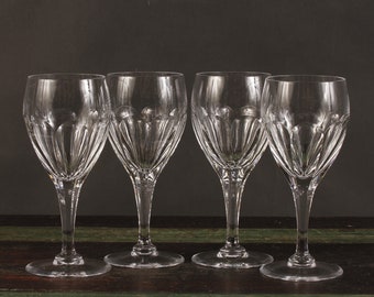 Peill & Putzler Atlantis Water Goblet Glasses - Set of 4 - Vintage Collectible Glassware Dining Serving Entertaining