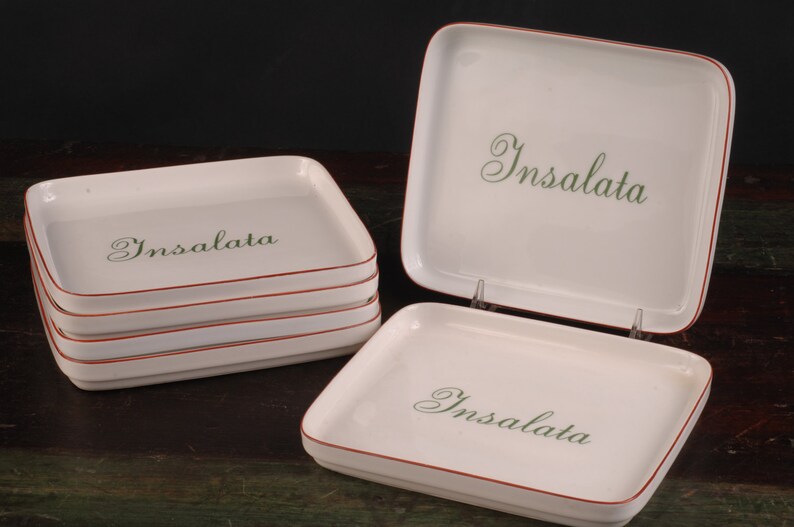 Germany 6 Insalata Salad Plates Hutschenreuther