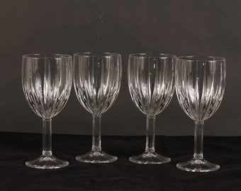 Waterford Marquis Wine Water Glasses - Set of 4 - Vintage Glass Collectible Dining Serving Entertaining
