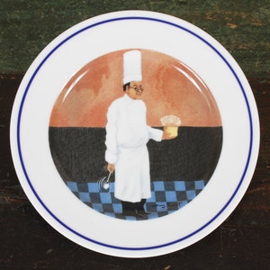 Williams Sonoma Guy Buffet Chef Series Collection Plates Set of 5 Vintage Ceramic Collectible Dining Serving Entertaining image 5