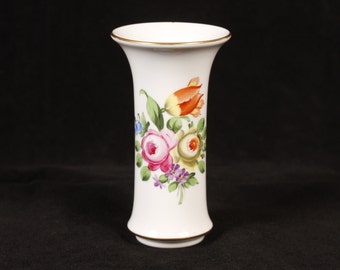 Herend Printemps Pattern #7035 Floral Bud Small Bouquet Vase - Vintage Ceramic Collectible Home Living Decor