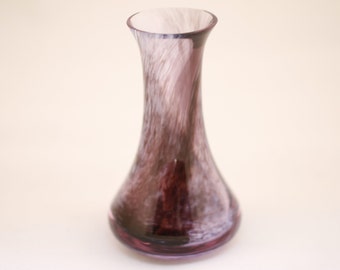 Caithness Purple Art Glass Vase - Vintage Glass Collectible Home Living Decor