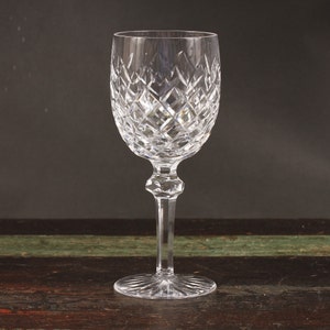 Waterford Powerscourt Pattern Water Goblet Vintage Glass Collectible Dining Serving Entertaining image 1