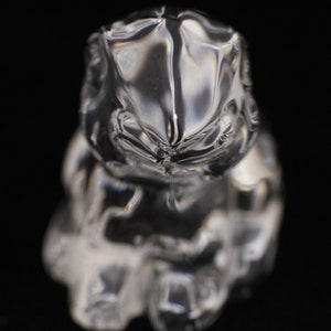 Waterford Bunny Rabbit Figurine Paperweight Vintage Glass Collectible Art Office Decor image 5