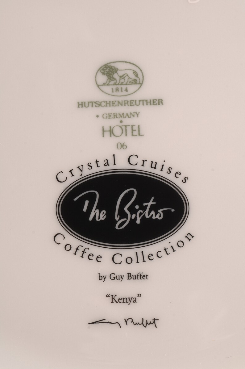 Guy Buffet the Bistro Coffee Collection Plates Set of 3 Etsy