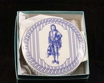 75th Anniversary Blue Boy Gainsborough Porcelain Trinket Box Tiffany & Co - Vintage Ceramic Collectible Home Decor Gift
