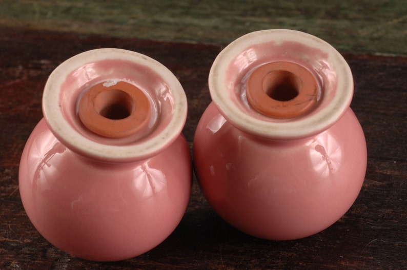 Vintage Ceramic Collectible Dining Serving Entertaining Fiesta Salt and Pepper with Stoppers
