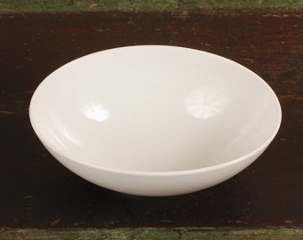 Thomas Germany Loft White Oval Soup Cereal Bowl - Vintage Ceramic Collectible Dining Serving Entertaining