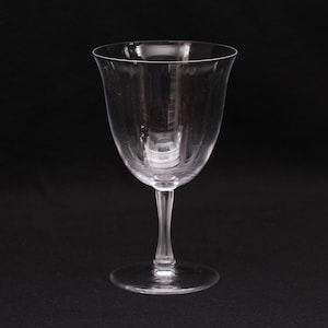 Lalique Barsac Pattern Water Goblet - Vintage Glass Collectible Dining Serving Entertaining
