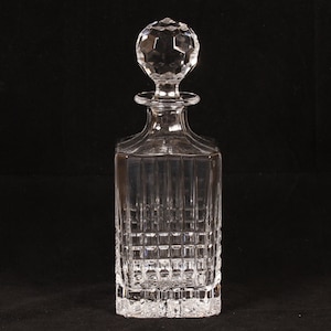 Tiffany & Co Crystal Pattern Plaid Decanter Vintage Ceramic Collectible Drinkware Barware Entertaining image 1