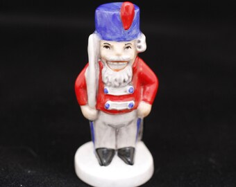 Goebel Soldier Nutcracker Figurine - Vintage Ceramic Collectible Home Living Decor