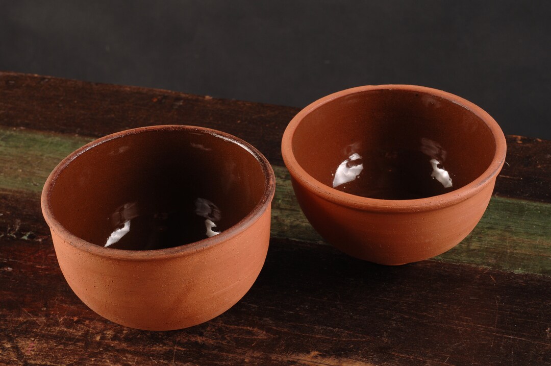 Hemstock Clay Bread Baking Bowls Set of 2 Vintage Ceramic Etsy