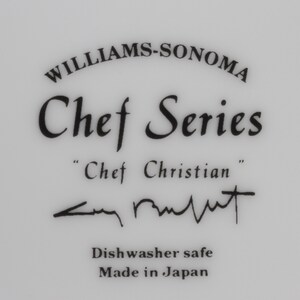 Williams Sonoma Guy Buffet Chef Series Collection Plates Set of 5 Vintage Ceramic Collectible Dining Serving Entertaining image 10