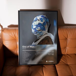Gunna One of Wun-poster – GRATIS verzending binnen de VS en de EU – Posters albumomslag – Esthetische muziekposters voor slaapkamer, slaapzaal of studio