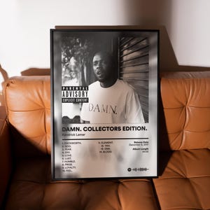 Kendrick Lamar VERDOMME. COLLECTORS-UITGAVE. Poster - gratis verzending binnen de EU en binnen de EU - Posters albumomslag - Esthetische muziekposters voor slaapkamer
