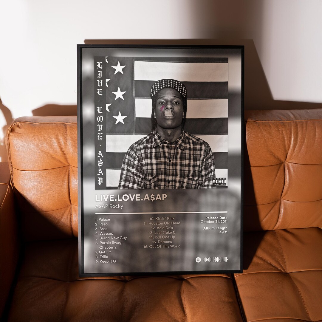 ASAP Rocky Live Love Asap Poster – FREE US and Eu Shipping – Album ...