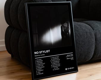 Póster del álbum "NO STYLIST" de Destroy Lonely - Decoración de pared con la portada del álbum - Póster musical estético