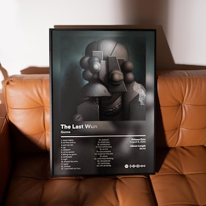 Gunna The Last Wun-poster – GRATIS verzending binnen de VS en de EU – Posters albumomslag – Esthetische muziekposters voor slaapkamer, slaapzaal of studio