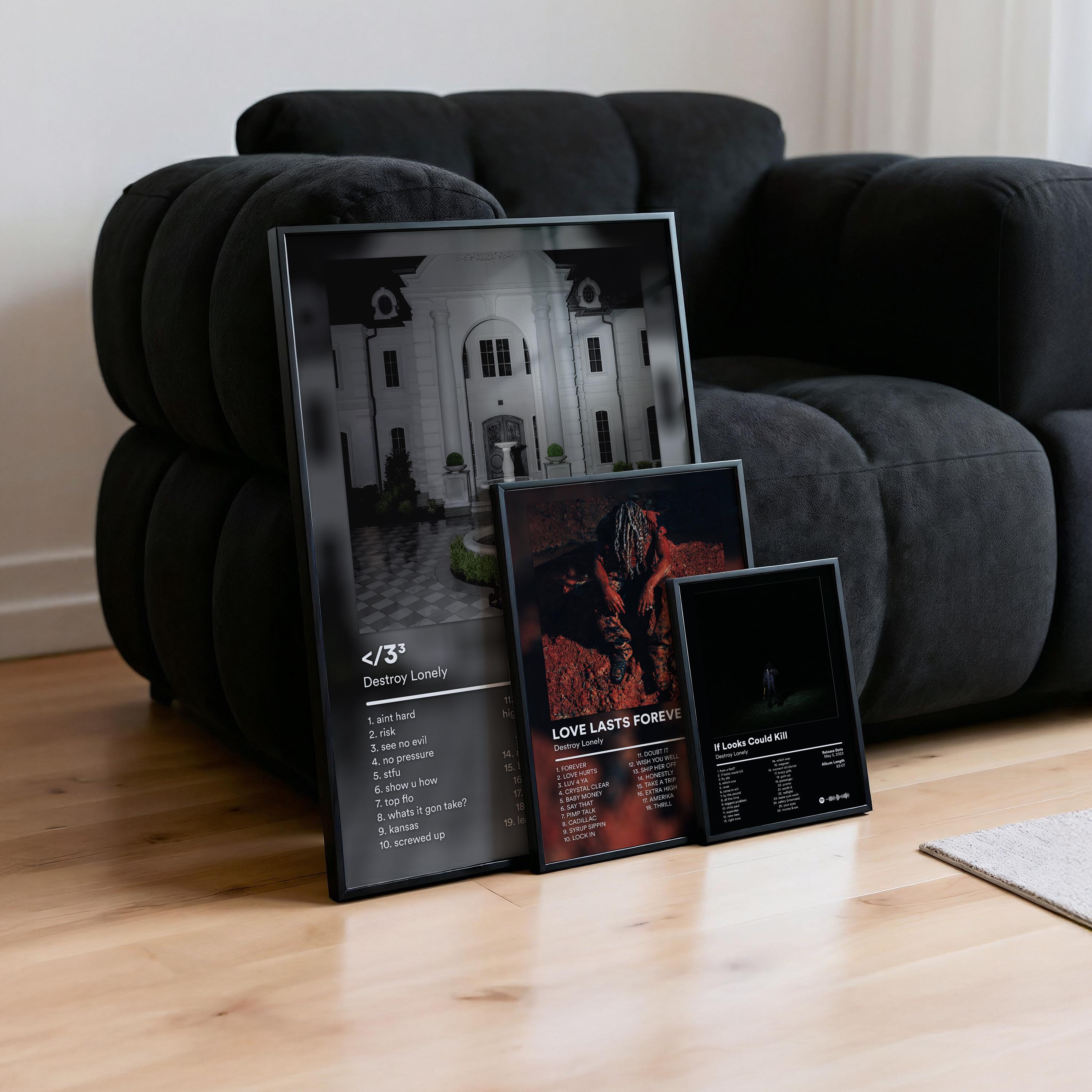 Destroy Lonely Poster 5 Pack - Album Cover Wall Decor Set