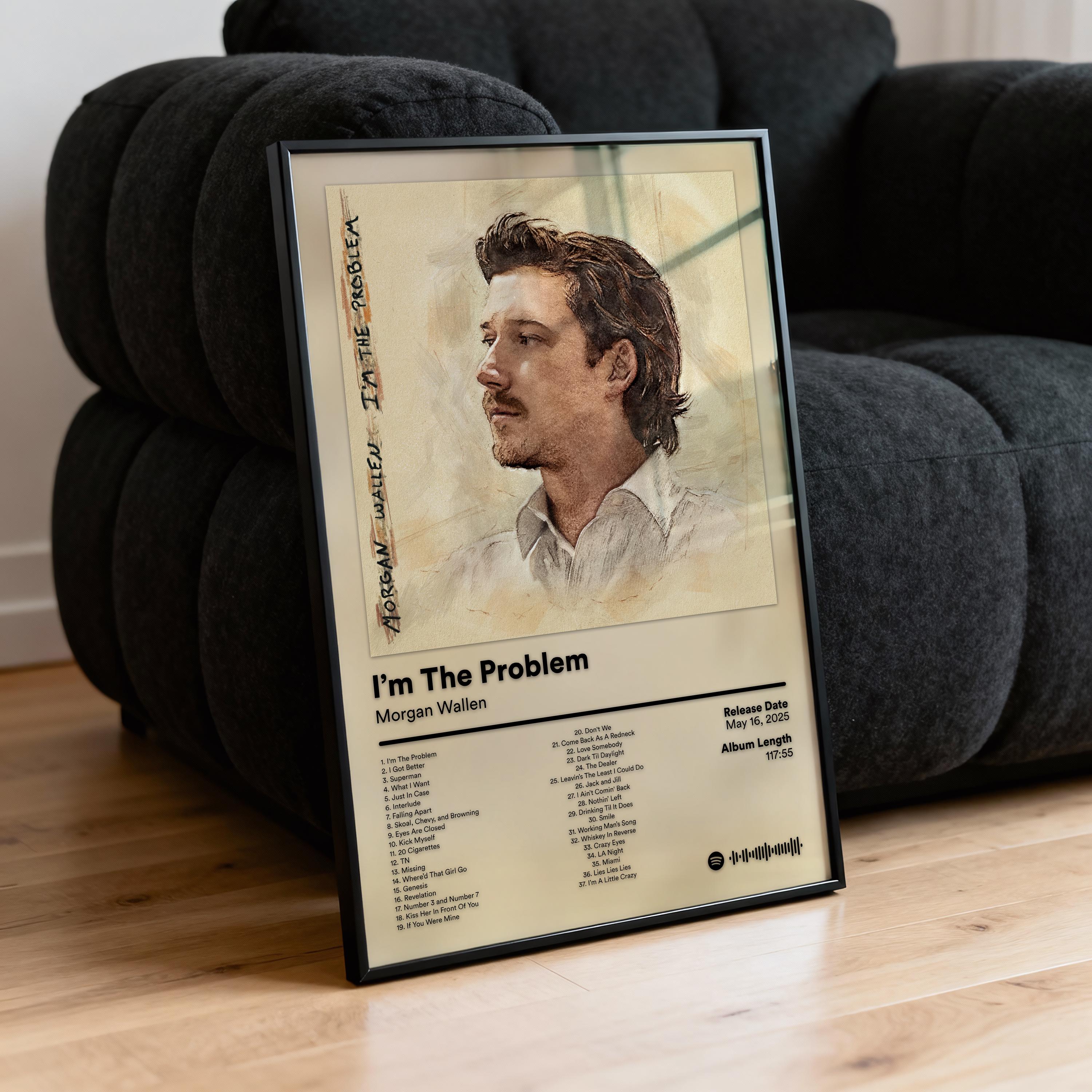 Morgan Wallen Poster 5 Pack - Album Cover Wall Decor Set - Instant