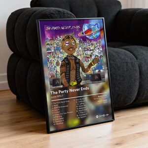 Juice WRLD "The Party Never Ends 2.0" Album Poster - Album Cover Wall Decor - Aesthetic Music Poster