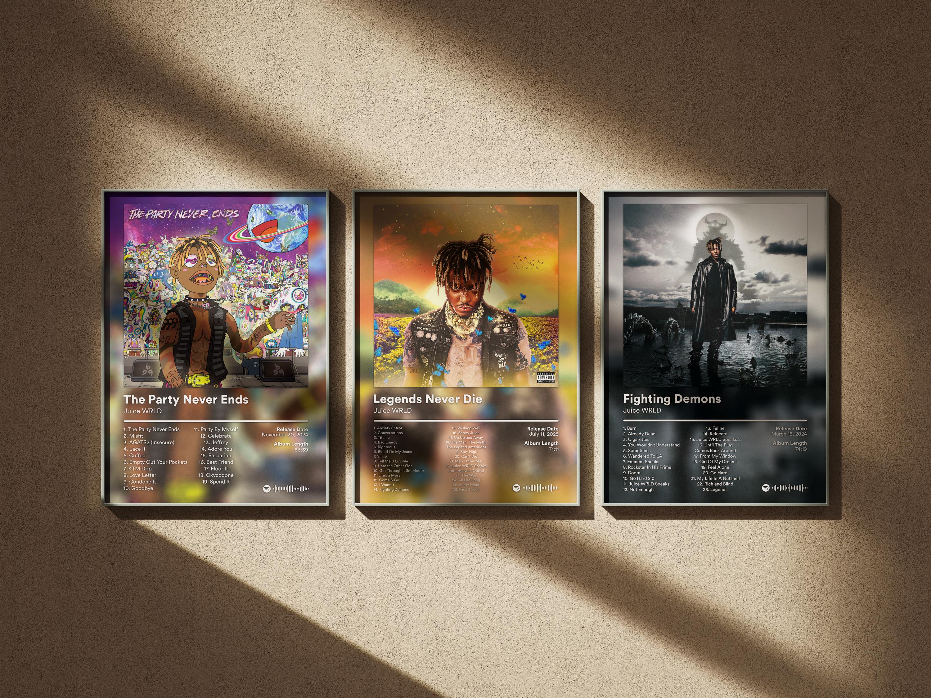 ポスター Juice Wrld poster Juice Wrld Poster Inch (multicolor) - 170GSM 12x18 Unframed