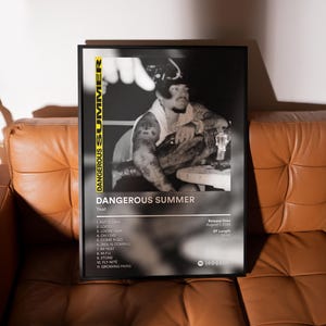 Yeat DANGEROUS SUMMER-poster – GRATIS verzending voor ons en de EU – Posters albumomslag – Esthetische muziekposters voor slaapkamer, slaapzaal of studio