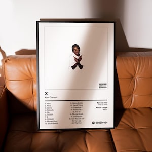 Ken Carson X-poster – GRATIS verzending binnen de VS en de EU – Posters albumomslag – Esthetische muziekposters voor slaapkamer, slaapzaal of studio