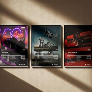 Póster de Don Toliver (paquete de 5) - Impresiones de arte digital minimalista - Set de decoración de pared con portadas de álbumes