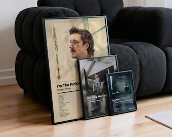 Set di 5 poster di Morgan Wallen - Copertine di album per decorare le pareti - Download digitale immediato