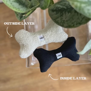 Gnaw - Plush Squeaky Dog Toy with Hidden Surprise - Durable Recycled Toy for Gentle Chewers