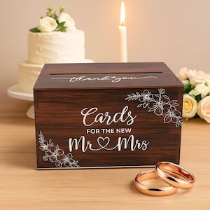 Scatola per biglietti di nozze, porta biglietti, porta biglietti in legno, porta biglietti regalo, scatola regalo per matrimoni, decorazioni per la tavola di nozze, scatola per biglietti di nozze