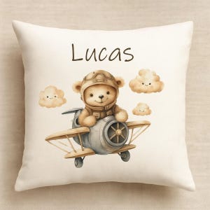 Personalized Nursery Pillow Cover: Custom Kids Name Throw Pillow